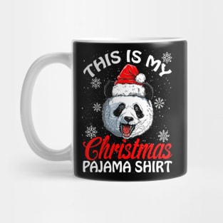 This is my Christmas Pajama Shirt Panda Mug